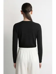 Letter Embroidery Beaded T-Shirt - 2