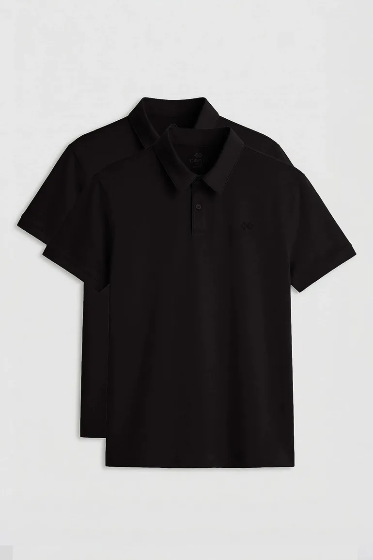 TOMMY Men's Cotton-Blend Polo T-Shirt - 1