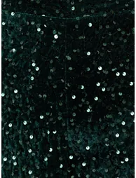Lovedrobe Emerald Embellished Velvet Barrel Trousers - 4