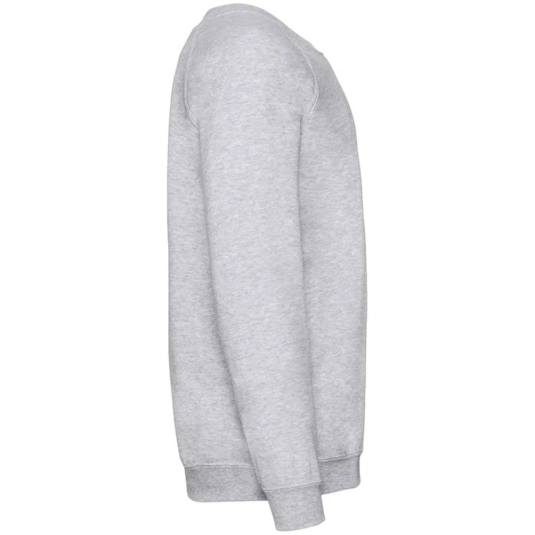 Fruit of the Loom Childrens/Kids Classic Raglan Sweatshirt - Heather Grey - 2