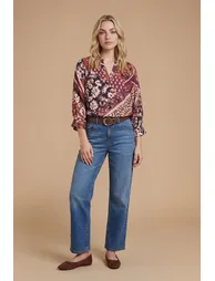 Patchwork Overhead Shirt - 1