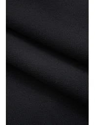 Faux Leather Patchwork Wide Leg Trousers - 2