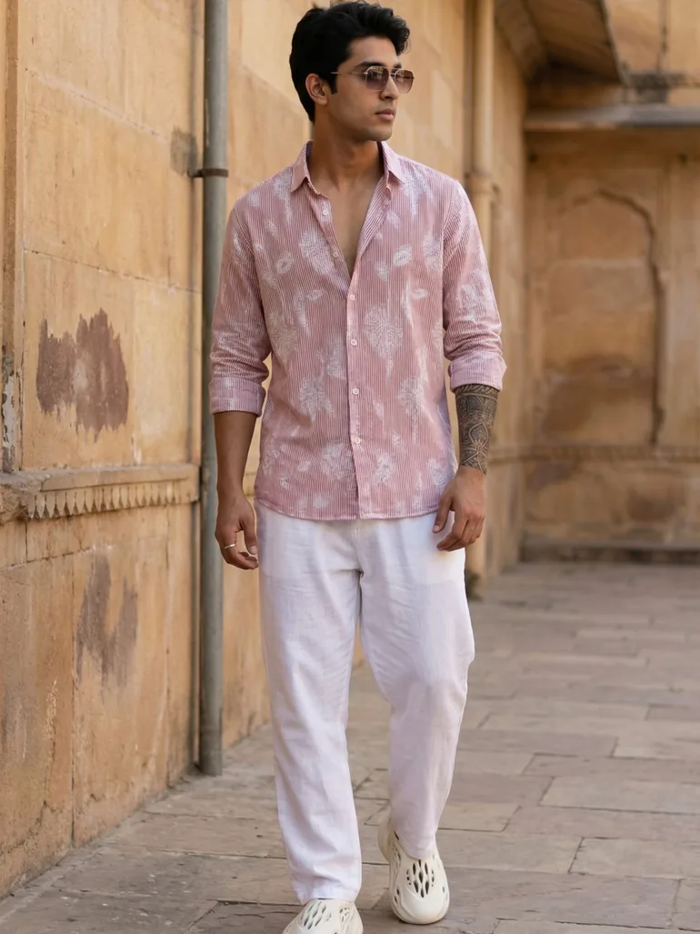 Men Comfort Floral Printed Casual Shirt - 3