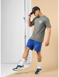 Men Grey Graphic Print Short Sleeve T-Shirt - 2