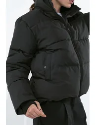 Basic Hooded Puffer Jacket - 5