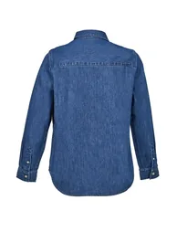NEOBLU Mens Bennett Denim Shirt - Stonewash Denim - 1