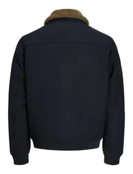 Wool Blend Sherpa Collar Jacket - 5