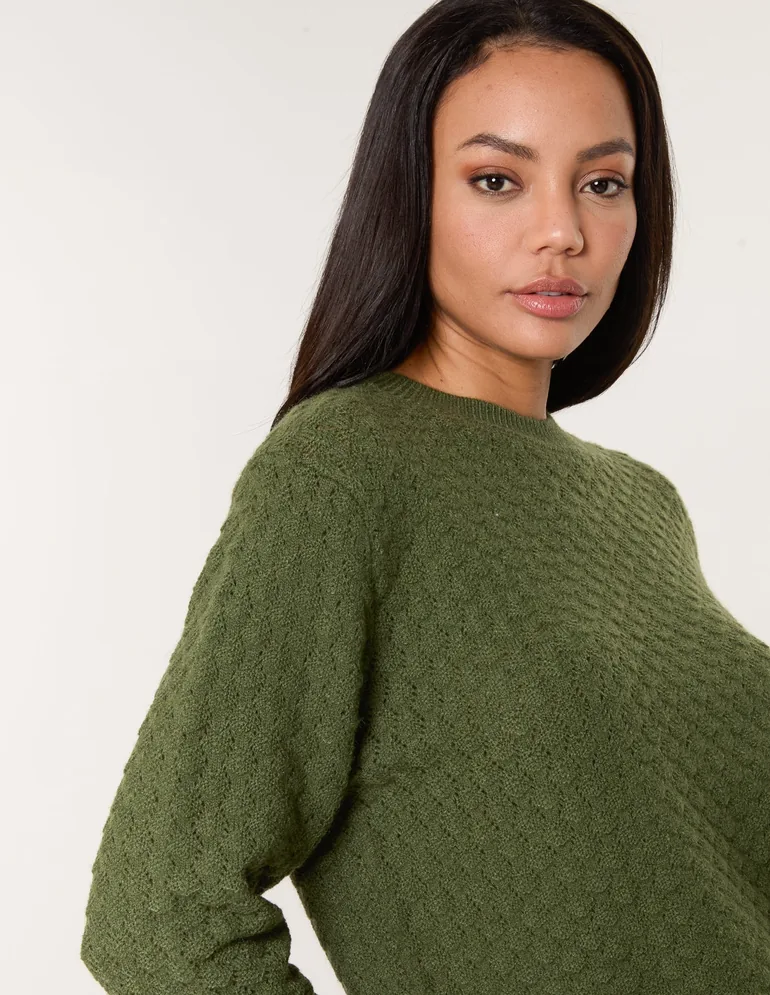 Textured Knit Jumper - 3