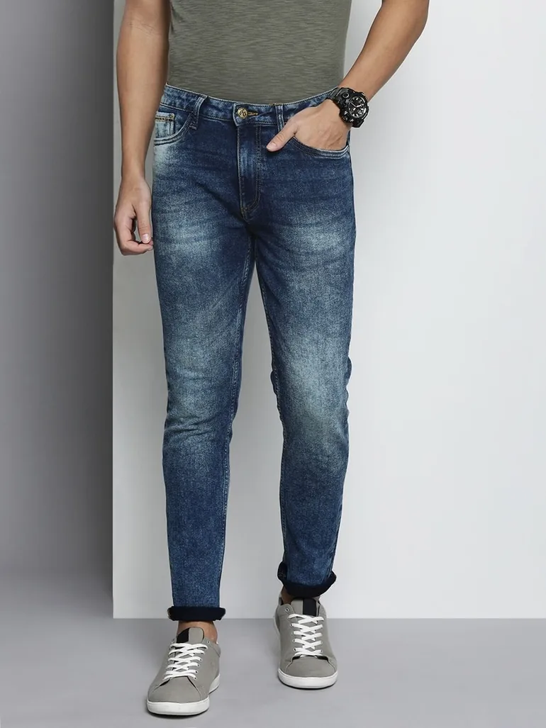Men Slim Fit Solid Jeans