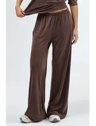 BUSEM Elastic Waist Straight Leg Modal Pants - 1