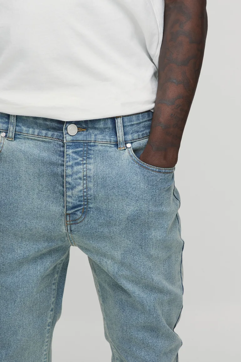 Basic Skinny Fit Jeans - stonewash - 2