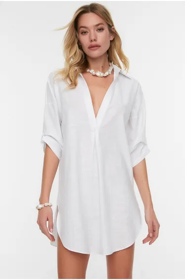 Dress - White - Basic
