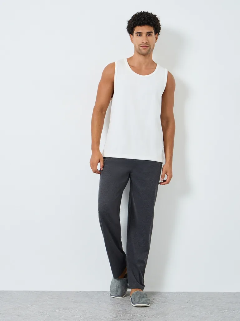 Men Cotton Relaxed Fit Pyjama