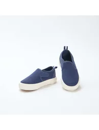 Solid Mesh Slip-On Sneakers BLUE - 5