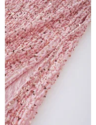 Flattering Sequins Velvet Slit Pencil Skirt - 6