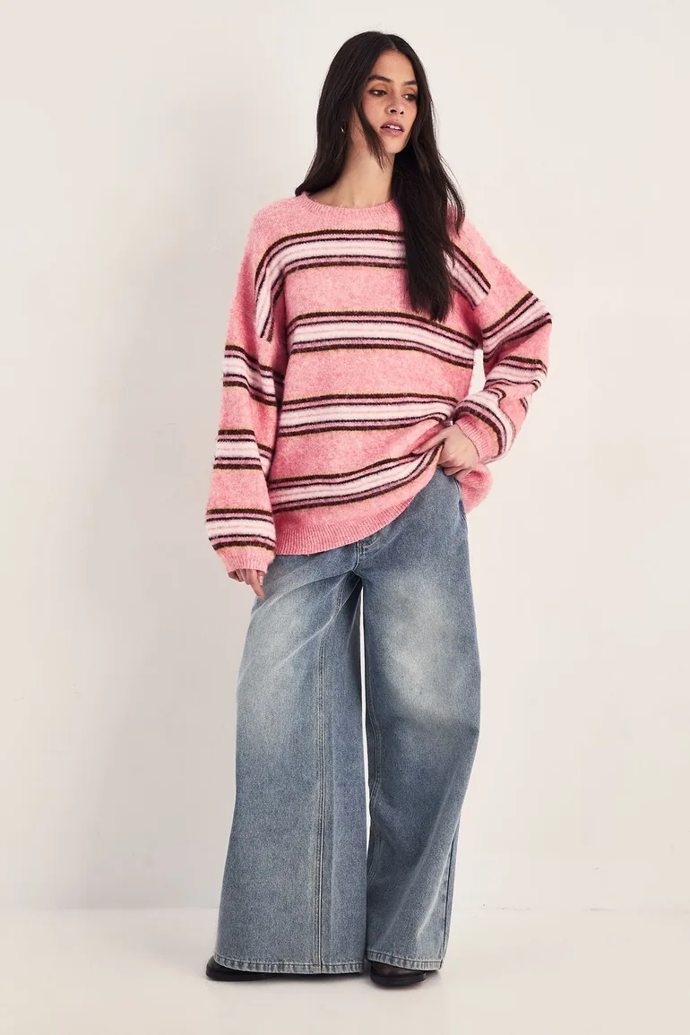 Stripe Knitted Jumper - 1
