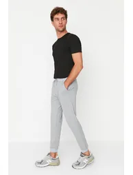 Sweatpants - Black - Slim - 4