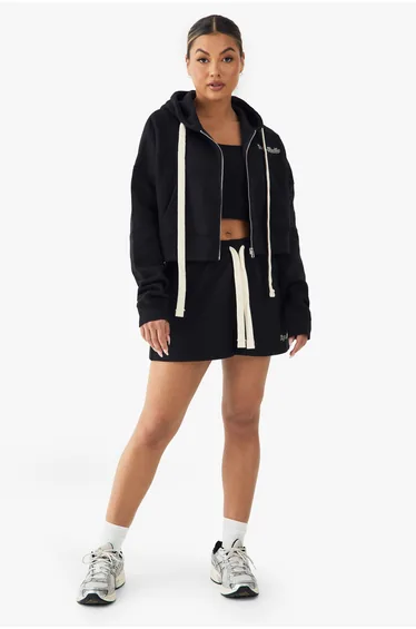 DSGN Studio Contrast Drawcord Sweat Short - black