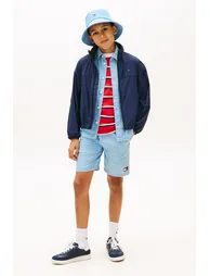 شورت دينيم بنقشة متعرجة