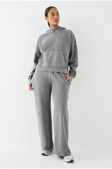 DSGN Studio Premium Heavyweight Washed Straight Leg Jogger - charcoal