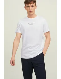 Logo Print Cotton T-Shirt with Crew Neck