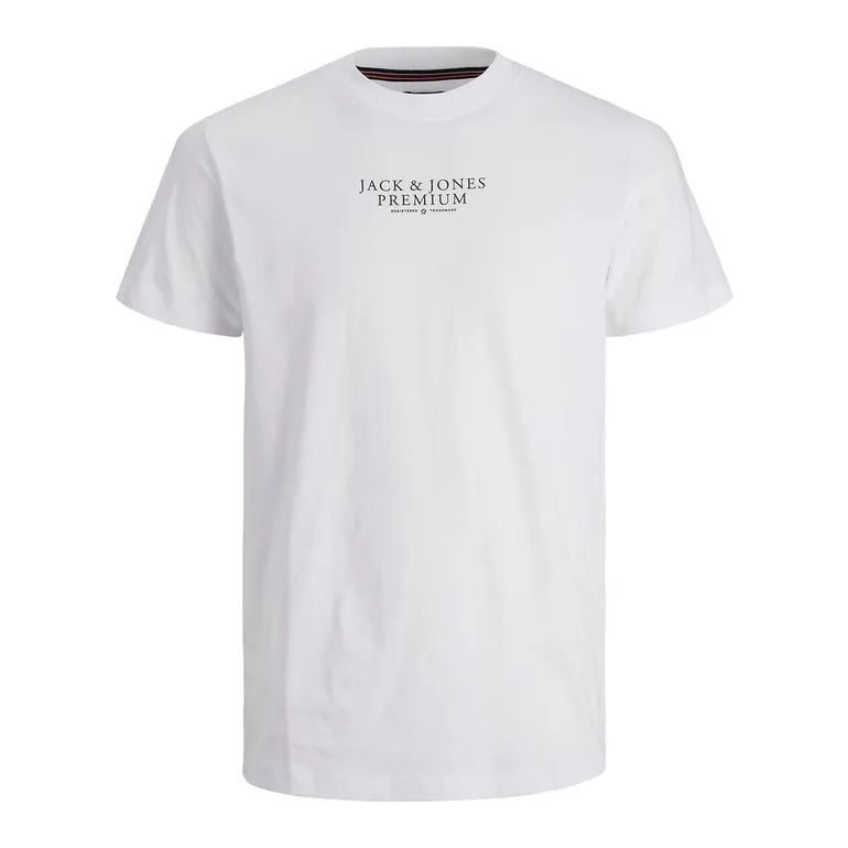 Logo Print Cotton T-Shirt with Crew Neck - 4