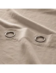 Onega Linen Single Curtain with Metal Eyelets - 3