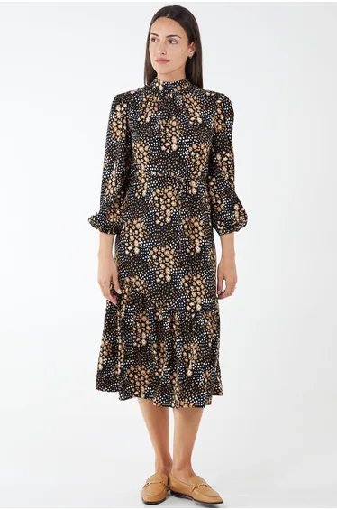High Neck Tie Back Dress