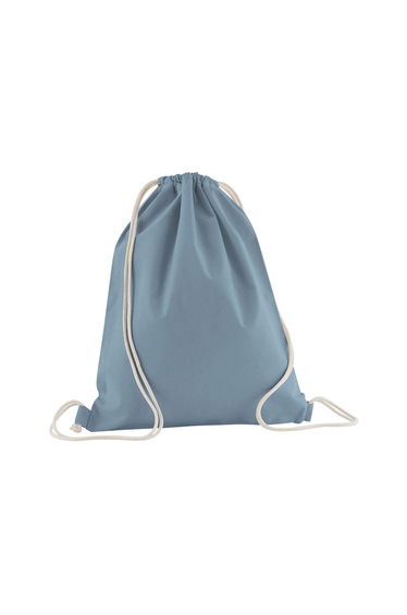 Westford Mill Organic Cotton Drawstring Bag - Dusty Blue