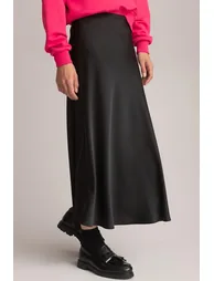 Full Midaxi Skirt in Matte Satin