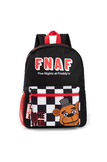 Five Nights At Freddys Printed Backpack - Black/Red
