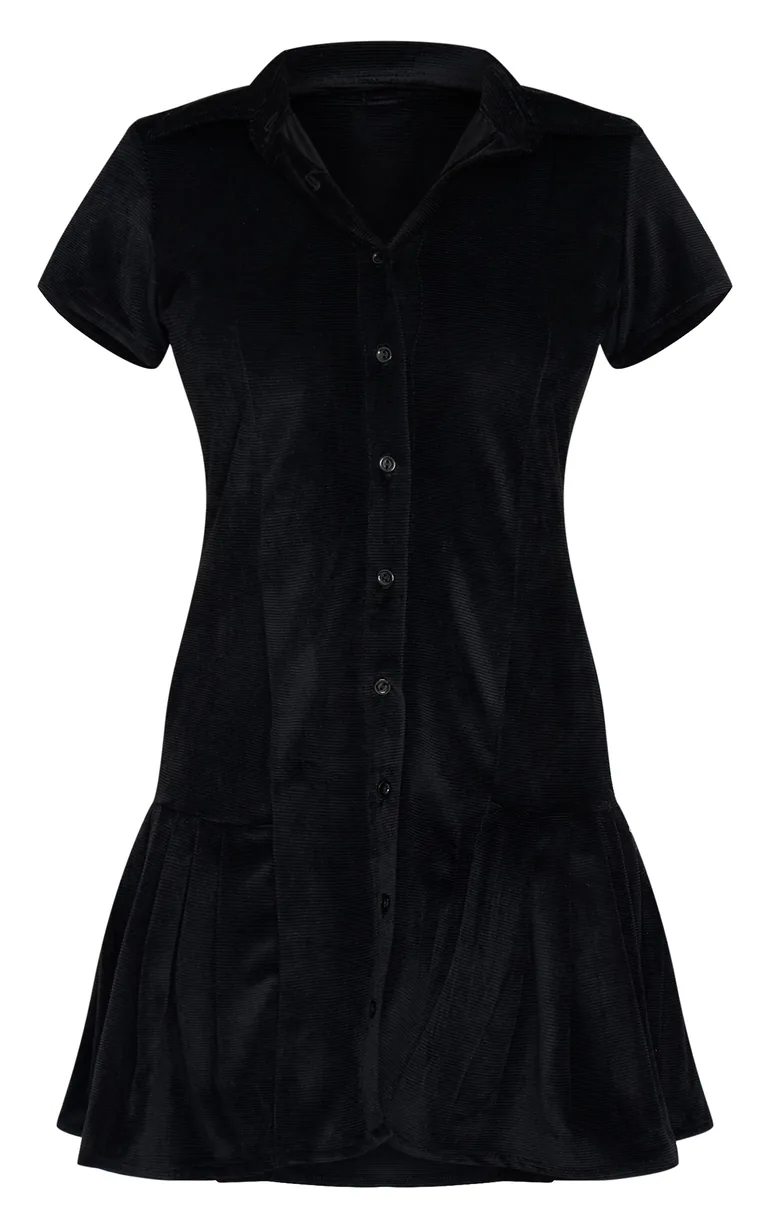 best black dress shoes mens Rent Nobody's Child Black Cord Peter Pan Collar Cassis Mini Dress main image 0