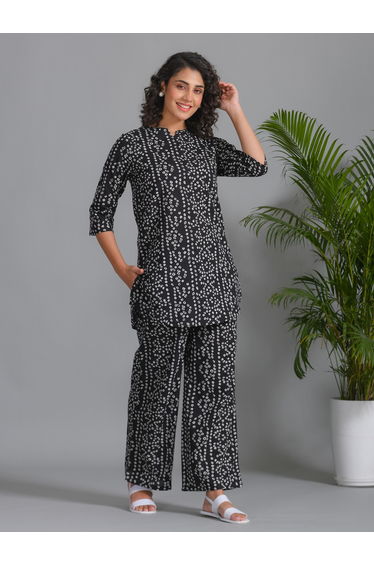 Women All-Over Print Pure Cotton Top and Pyjama Set