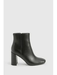 Block Heeled Ankle Boot - black - 2