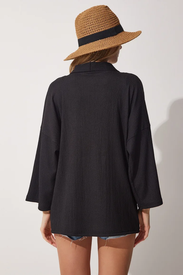 Jacket - Black - Regular fit - 2