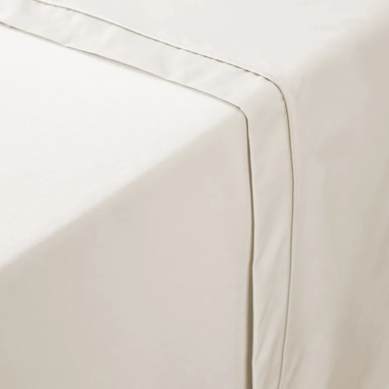 Opale Plain Cotton Sateen Flat Sheet - 2