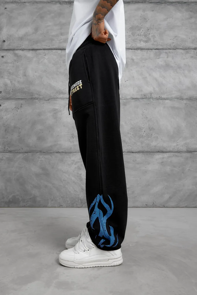 NOMARC Printed Wide-Leg Drawstring Joggers - 1