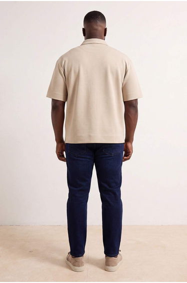 Big Size Medium Blue Regular Fit Flexible Fabric Denim Pants Jeans product thumbnail 3
