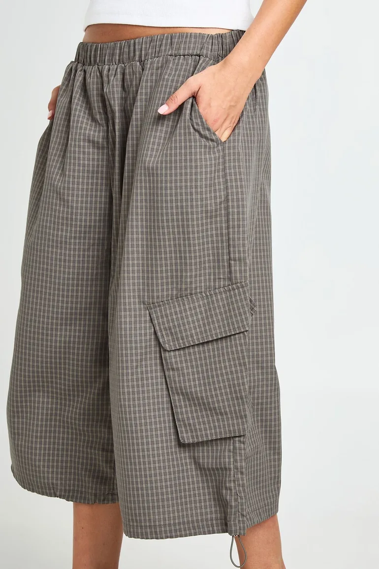 Check Bermuda Shorts - charcoal - 3