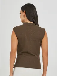 Textured Sleeveless Top - 4