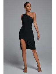 Barbara One Shoulder Cocktail Dress