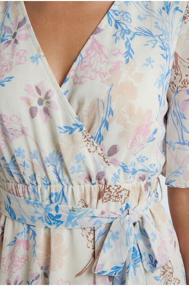 Floral Print Ruffle MAXI Dress product thumbnail 4