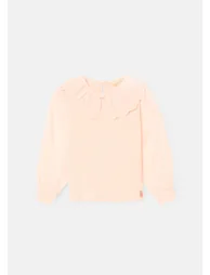 Elise Bow Collar L/S Top - Pink - 2