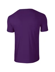 Gildan Mens Short Sleeve Soft-Style T-Shirt - Purple - 1