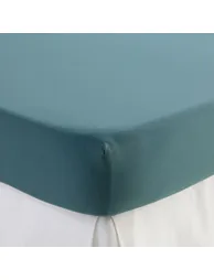 Washed Recycled Polyester Microfibre Fitted Sheet with 30cm Flap - 2