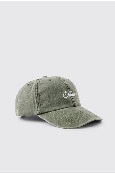 Washed Man Cap - olive