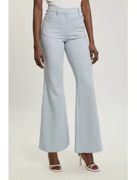 Compact Stretch Pocket Straight Leg Trousers - 1
