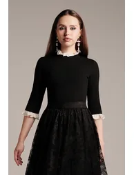 Fitted Knit Pullover - 1