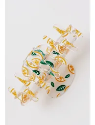 Juicy Orange Acrylic Hair Claw - 4
