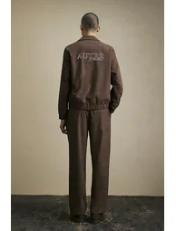 Brown Wide Leg Check Suit Trousers - 3